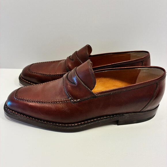Rare Sutor Mantellassi Norvegese (Goiser) Penny Loafers Size 10 – Handmade Italy main image 5
